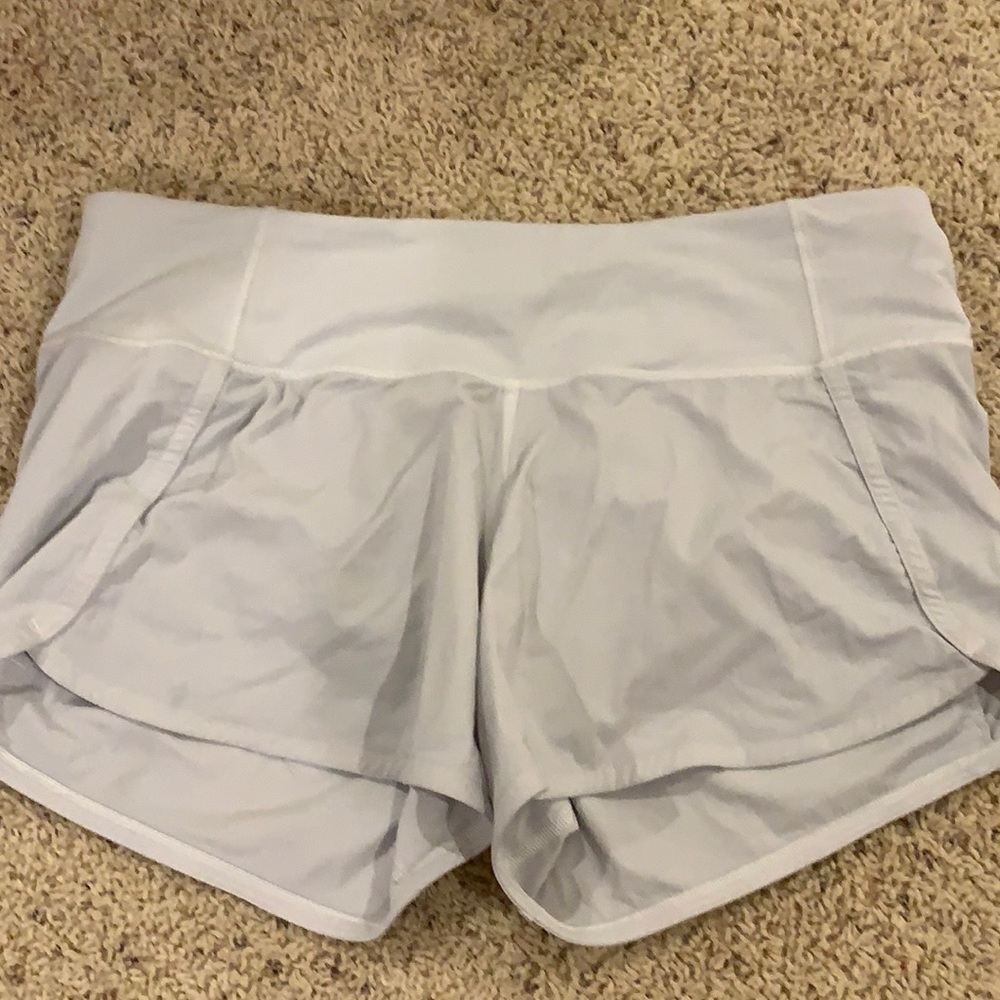 Lululemon speed up short size 8 super cute white